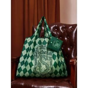 Official Harry Potter Slytherin Hogwarts House Crest Tote Bag